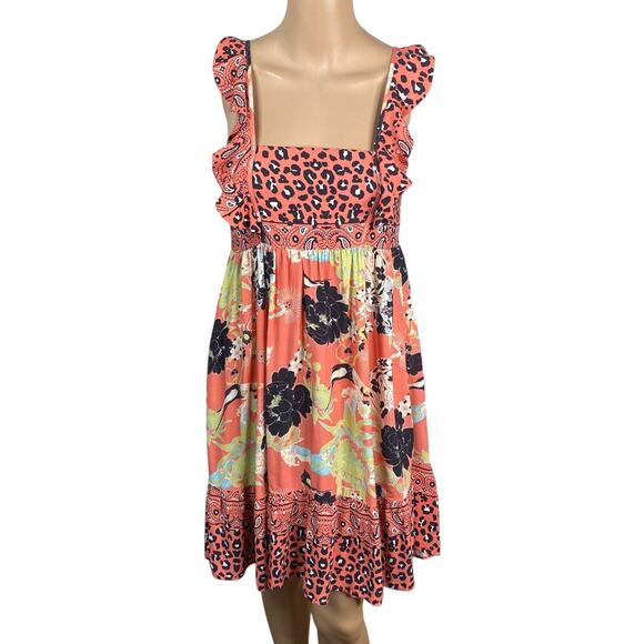 Maaji Girl's Whispering Roses Groom Leopard Animal Print Dress SZ 16 - Picture 3 of 12